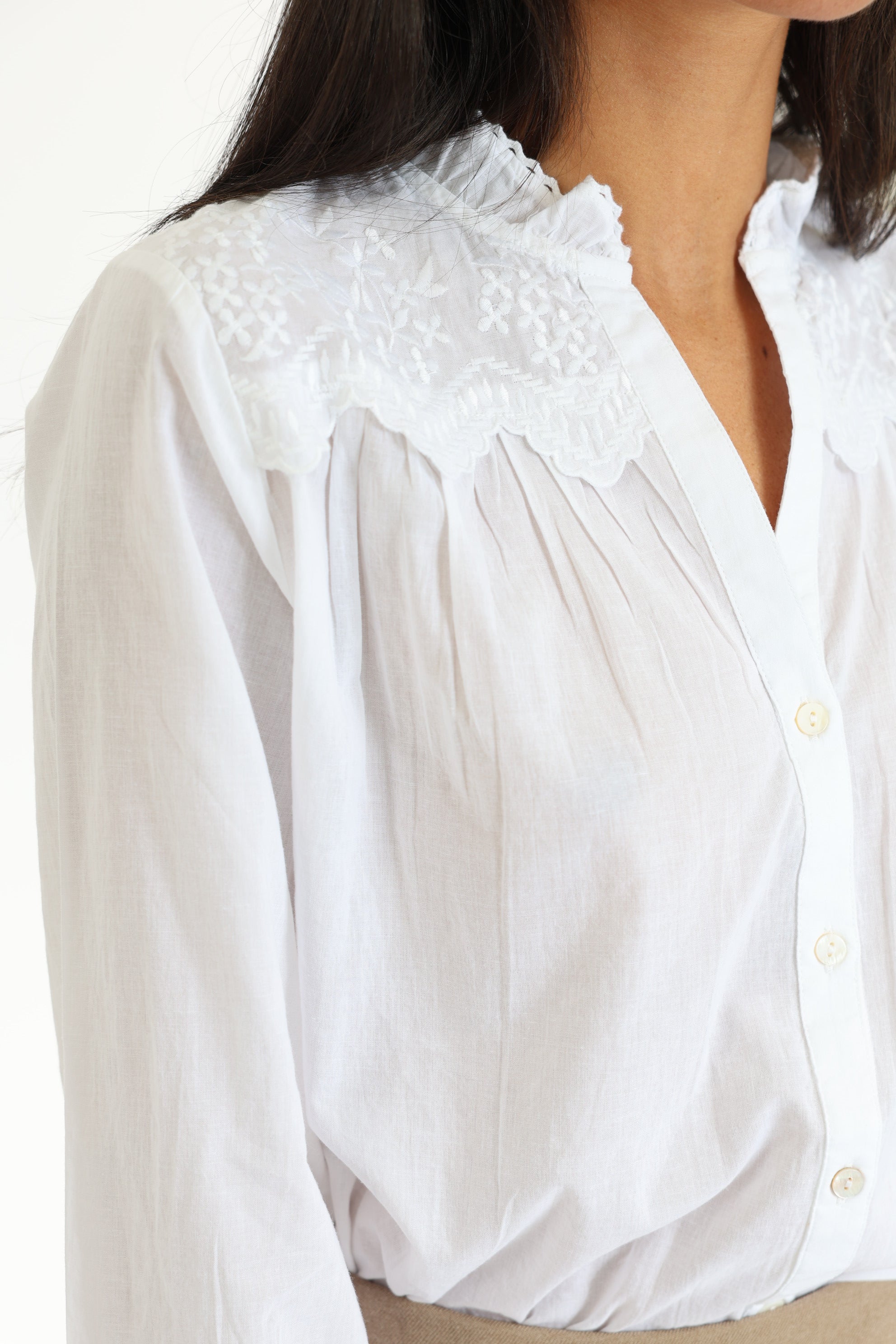 CLEO BLOUSE CHEMISE BLANC