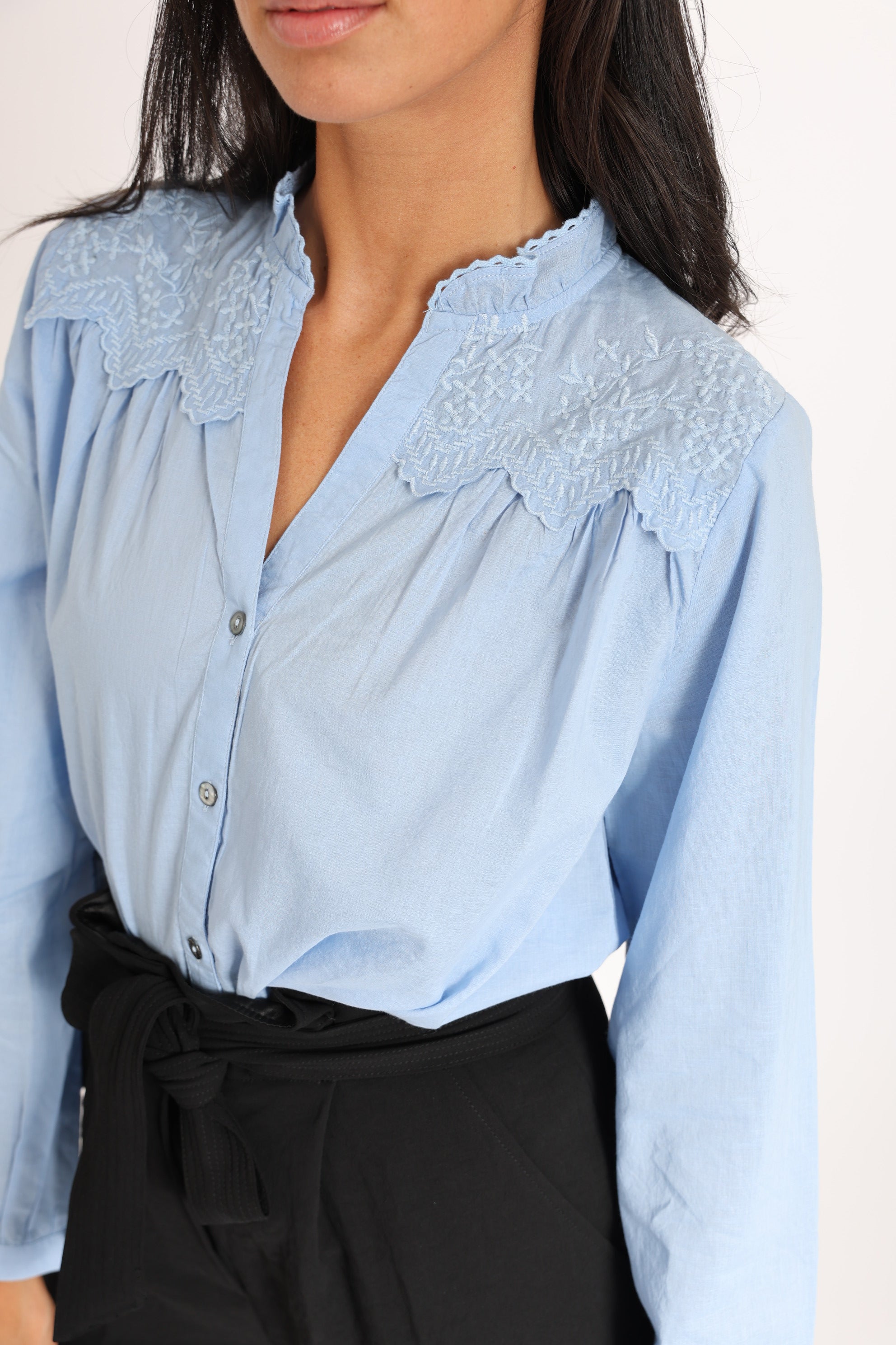 CLEO BLOUSE CHEMISE BLEU