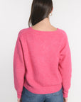 GILET COURT SOLANGE FUSHIA