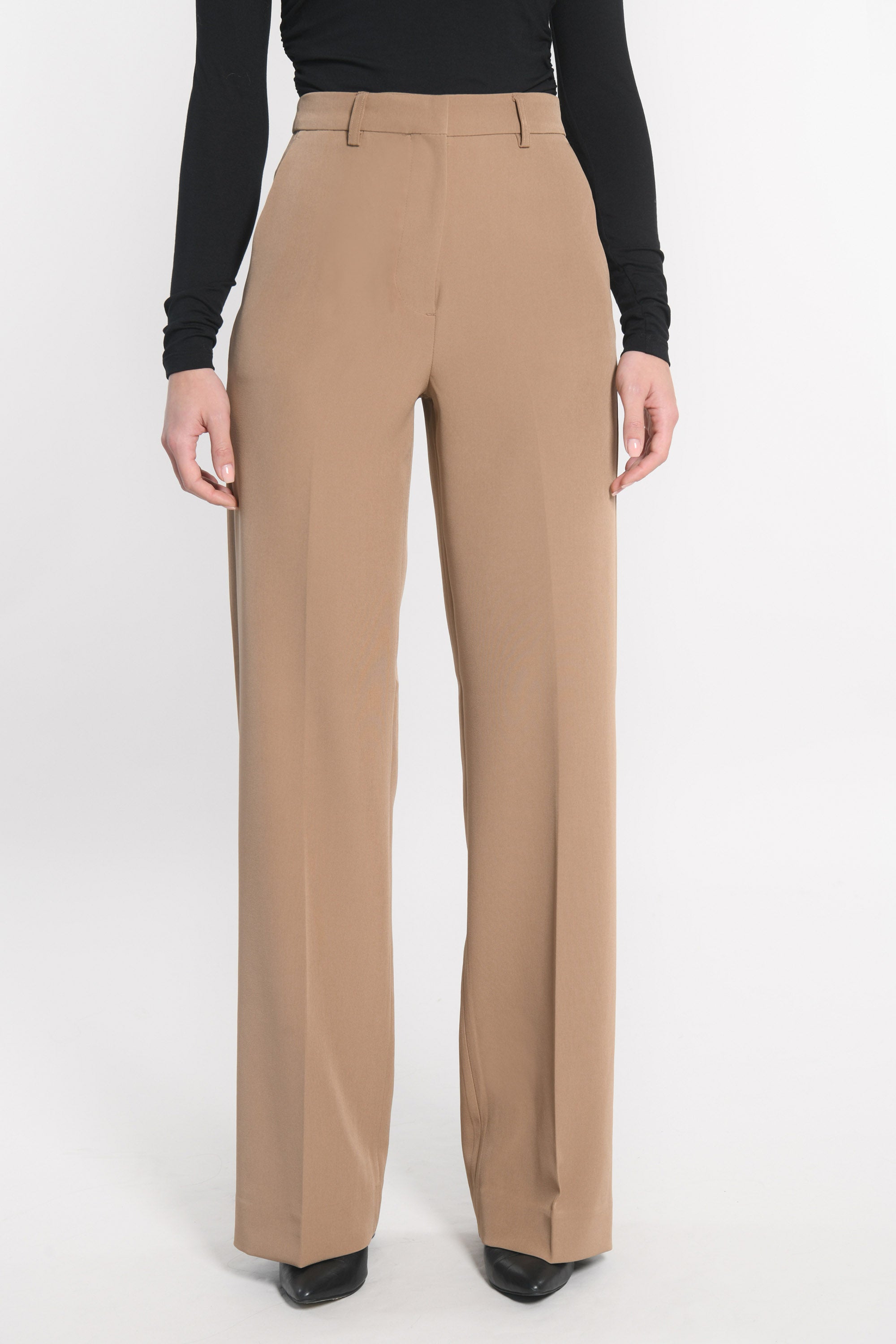 PANTALON TAILLE HAUTE MATHILDA MACCHIATO