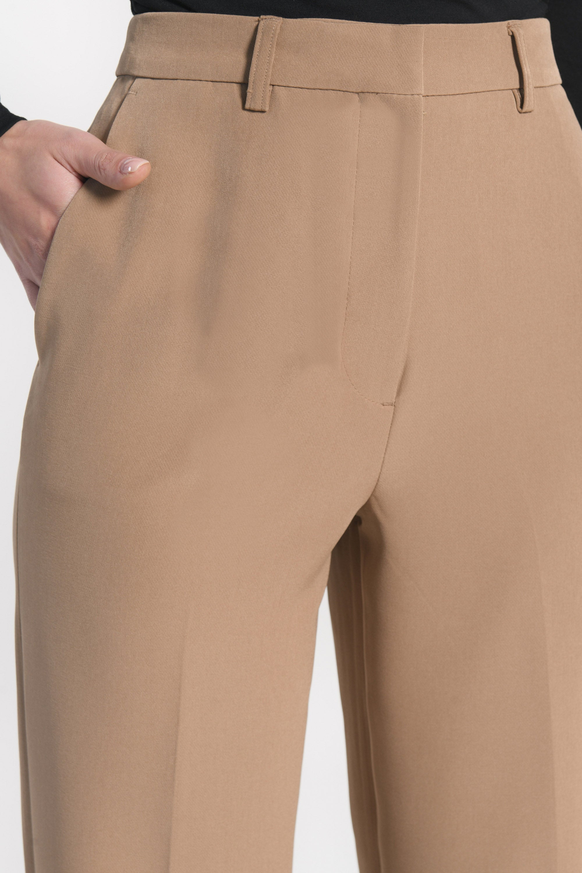 PANTALON TAILLE HAUTE MATHILDA MACCHIATO