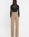 PANTALON TAILLE HAUTE MATHILDA MACCHIATO