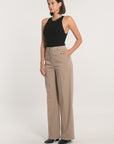 PANTALON TAILLEUR LARGE MACHA BEIGE