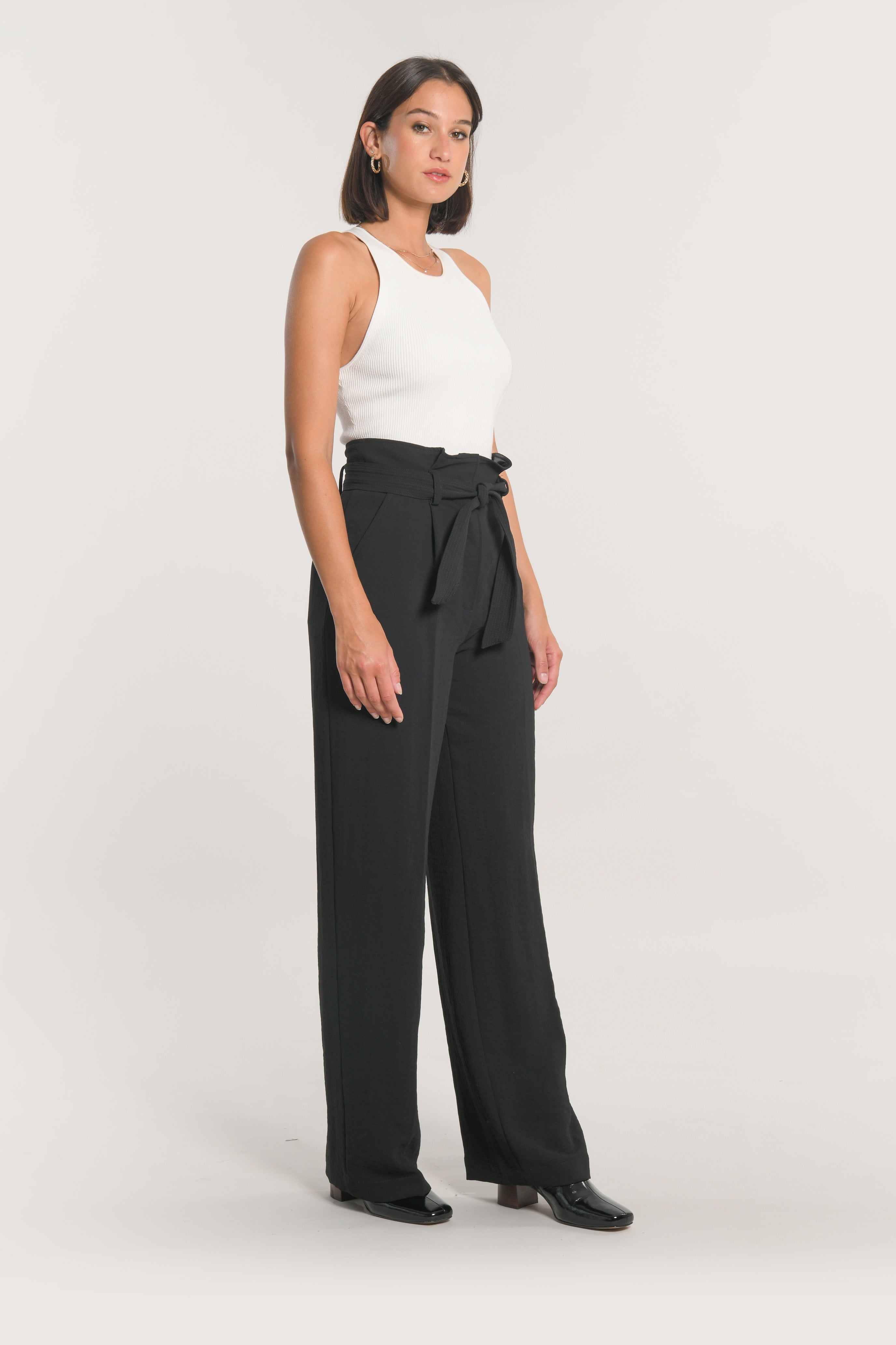 PANTALON TAILORING LARGE MIKA NOIR