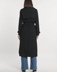 TRENCH LONG ASHER NOIR