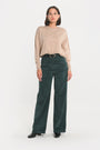 PANTALON VELOURS FLARE SUZANNE EMERAUDE