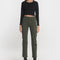 PANTALON CROPPED SPORTWEAR BRENDA KAKI