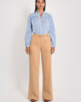 PANTALON LARGE TENCEL SUN BEIGE