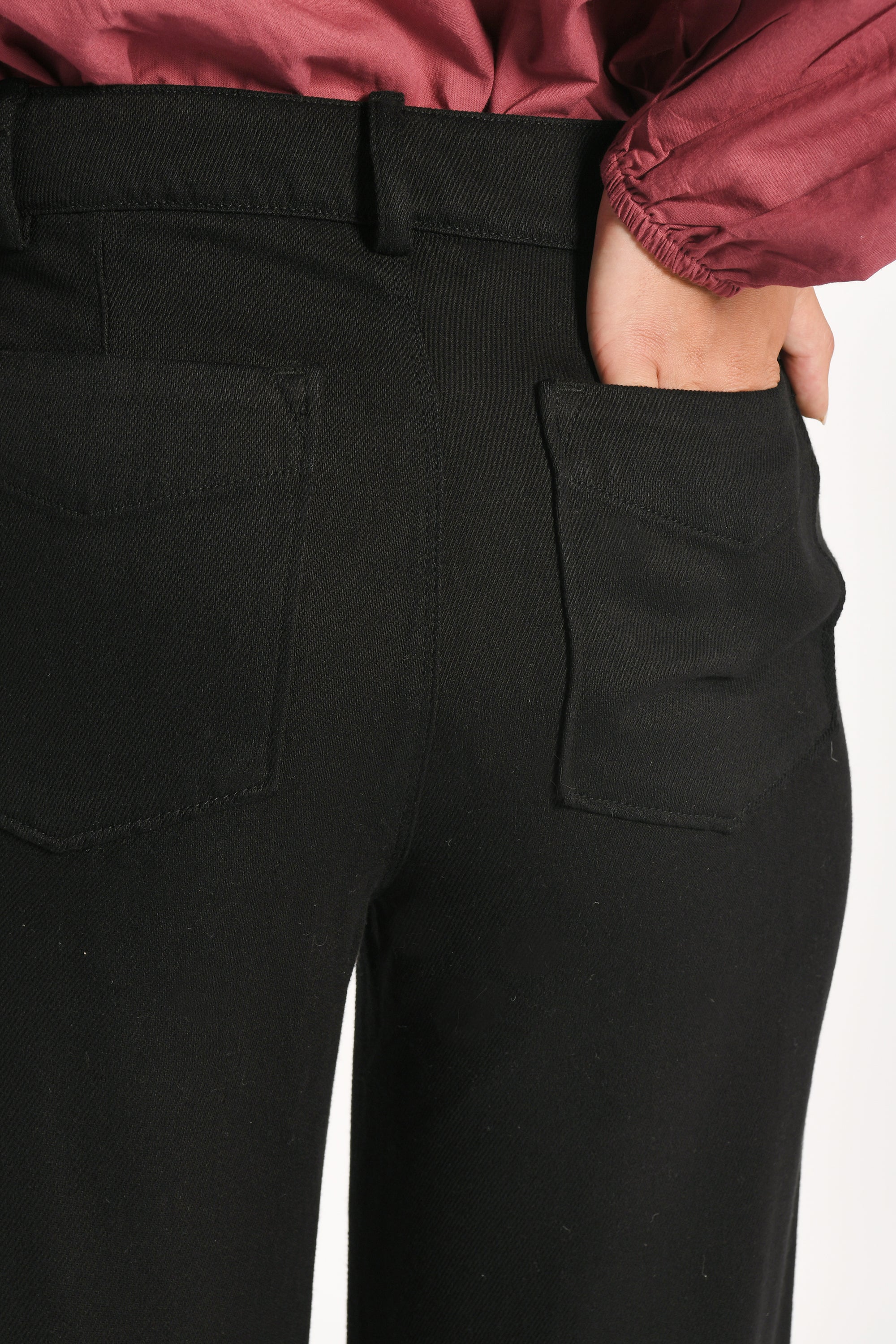 PANTALON LARGE TENCEL SUN NOIR