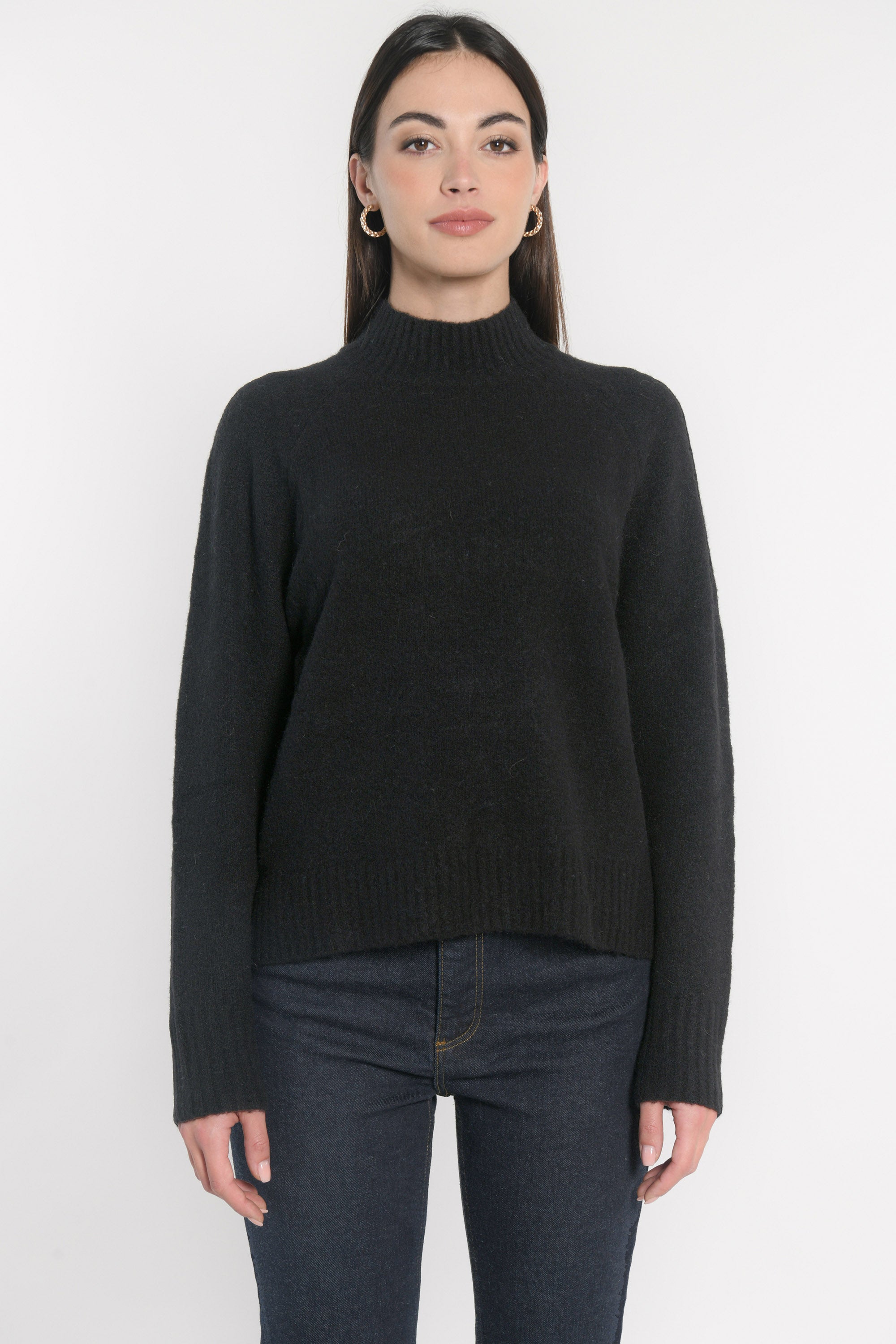 PULL COL MONTANT CONNIE NOIR