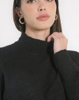 PULL COL MONTANT CONNIE NOIR