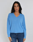 ANITA PULL COL V BLUE