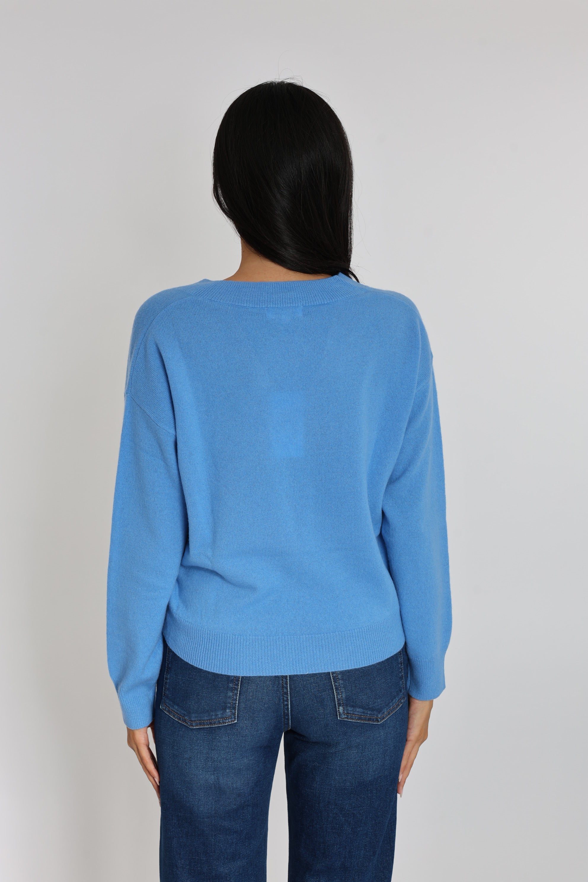 ANITA PULL COL V BLUE