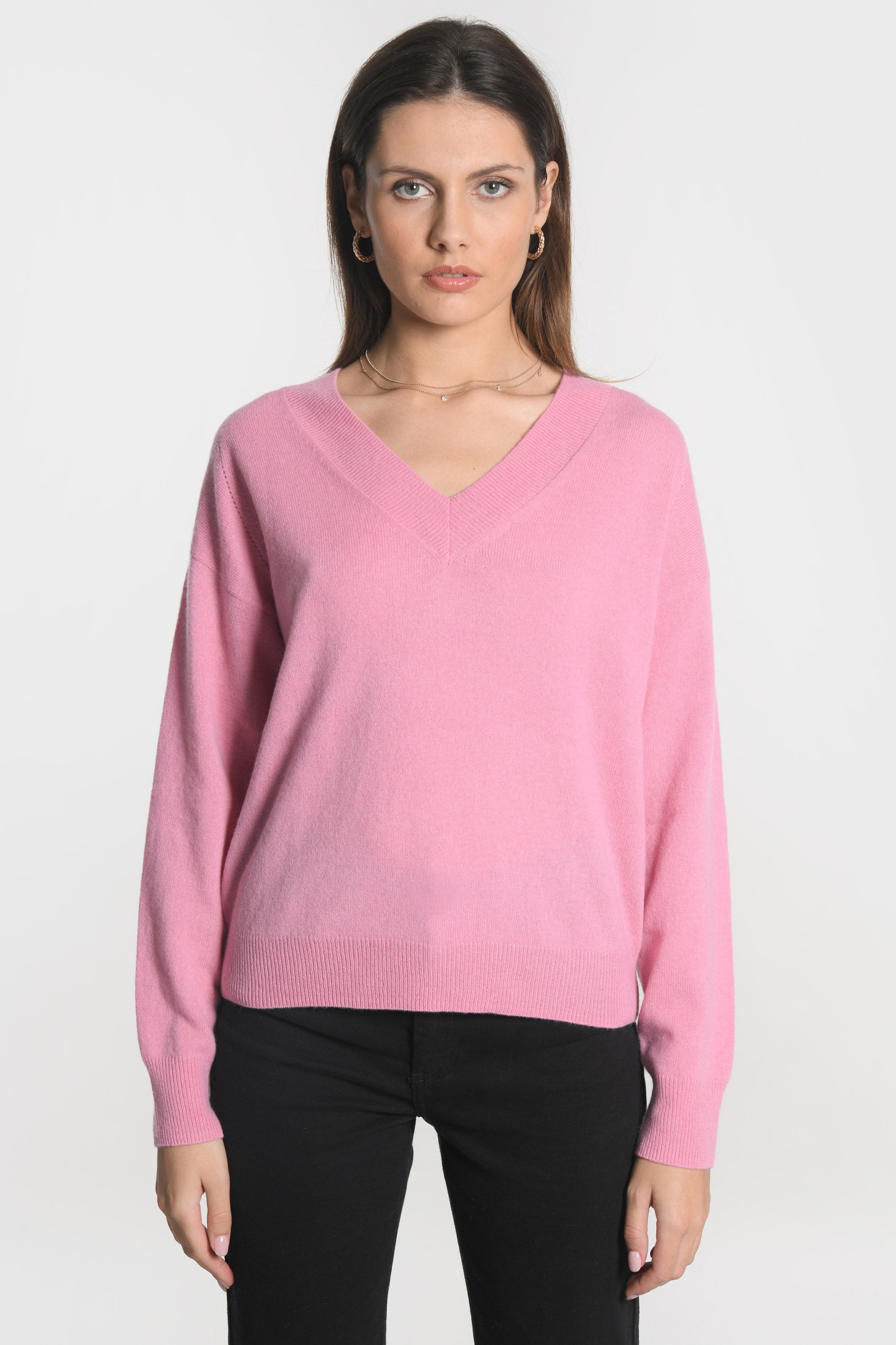 PULL COL V ANITA BOIS DE ROSE