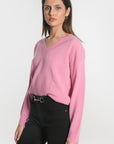 PULL COL V ANITA BOIS DE ROSE