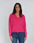 ANITA PULL COL V FUSCHIA