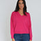 ANITA PULL COL V FUSCHIA