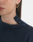 PULL COL CHEMINÉE ANITA NAVY