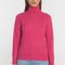 PULL COL ROULE ANITA FUSCHIA