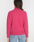 PULL COL ROULE ANITA FUSCHIA