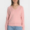 PULL COL V NOLWENN MELLOW ROSE