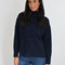 CELINA PULL COL ROULÉ NAVY