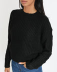 PULL LANA COL ROND NOIR