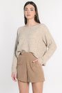 PULL BATEAU DANNA BEIGE CHINÉ