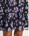 ROBE COURTE FLEURS MADISON MULTI VIOLET