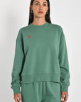 SWEATSHIRT COEUR - SUZY - GREEN