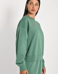 SWEATSHIRT COEUR - SUZY - GREEN