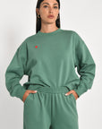 SWEATSHIRT COEUR - SUZY - GREEN