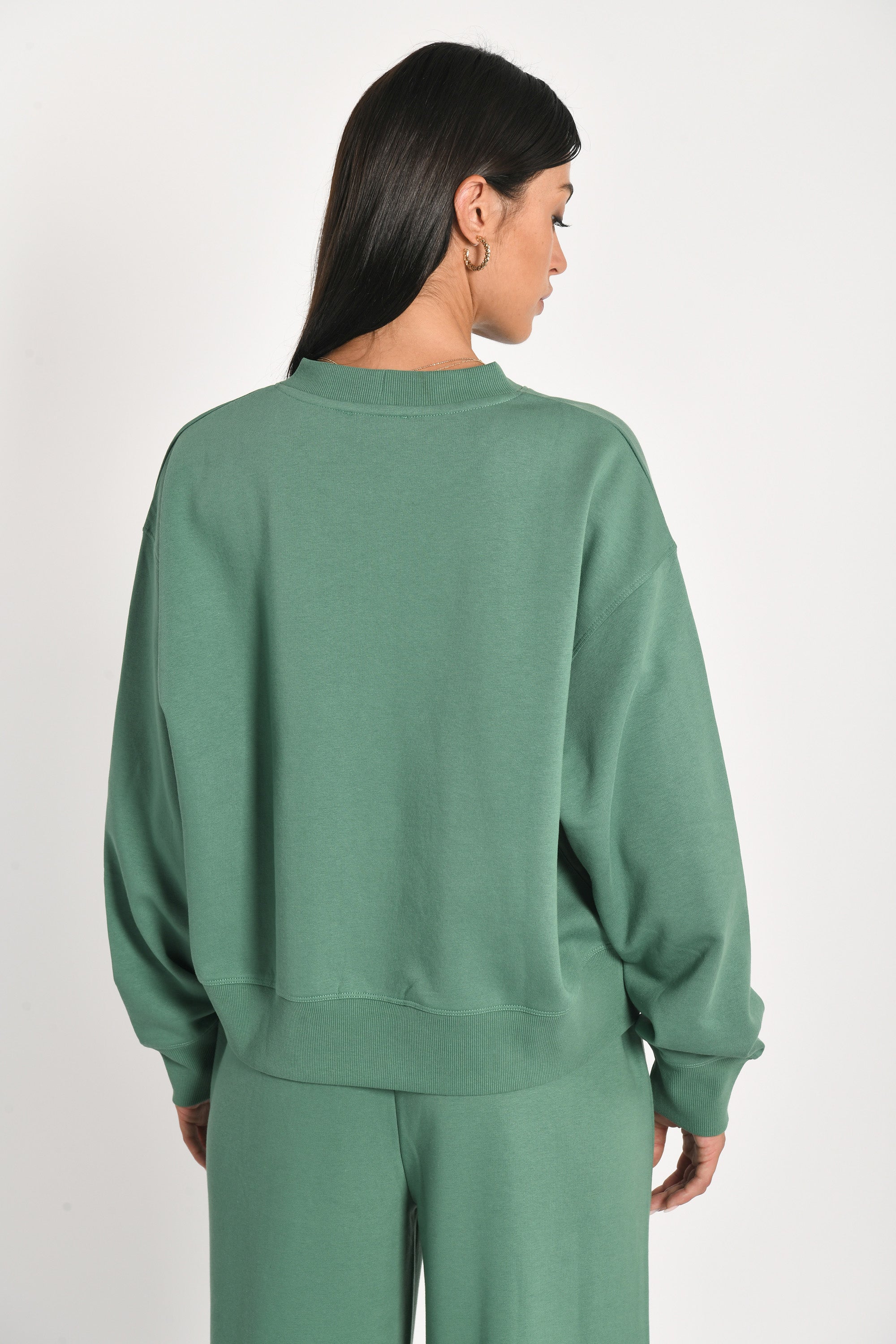 SWEATSHIRT COEUR - SUZY - GREEN