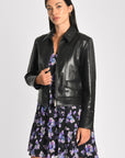 VESTE SIMILI CUIR KENDALL NOIR