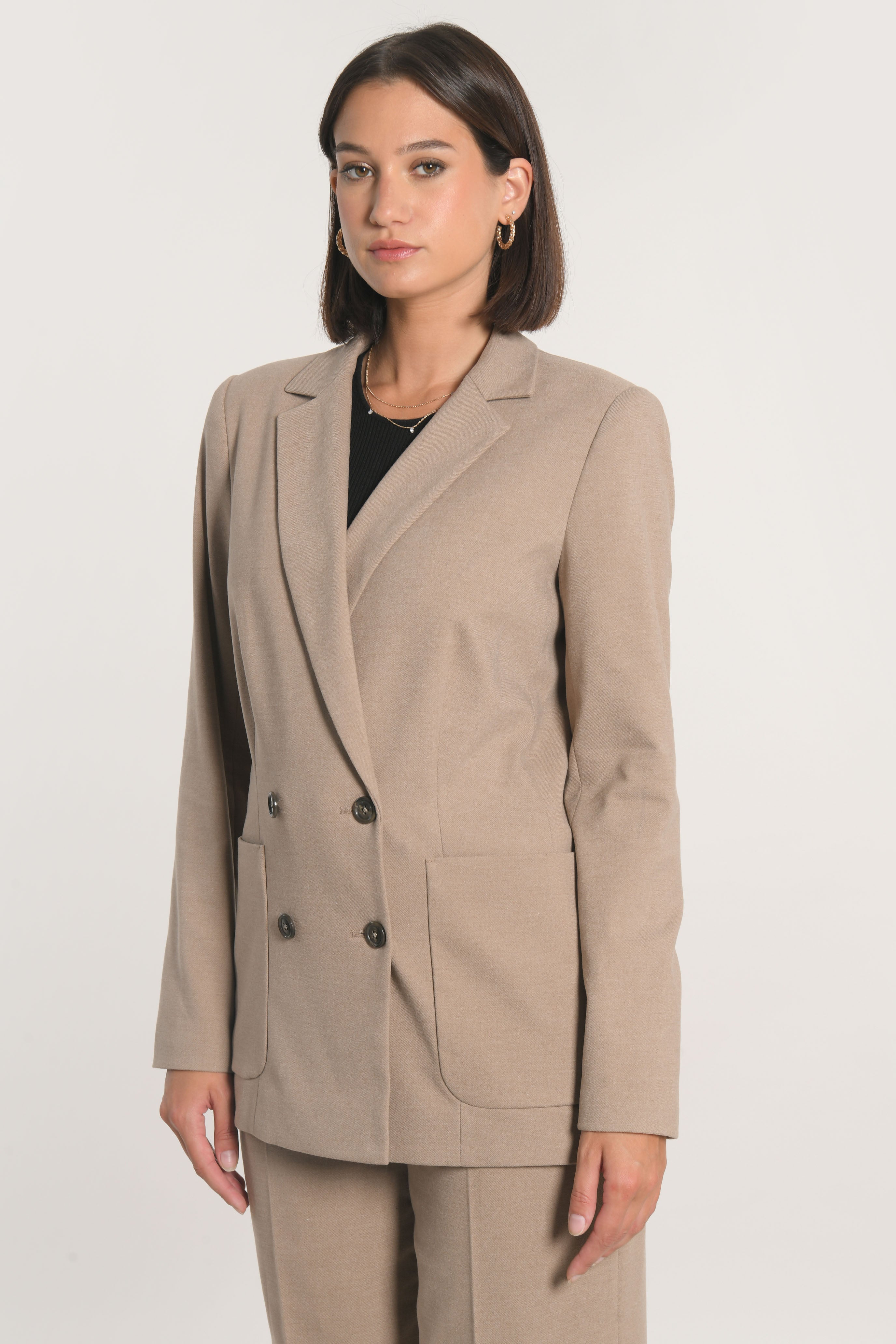 VESTE CROISÉE MACHA BEIGE