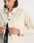 VESTE VELOURS SUZANNE BEIGE CLAIR