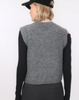 GILET SANS MANCHE - BAMBI - GRIS
