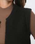 GILET SANS MANCHE - BAMBI - NOIR