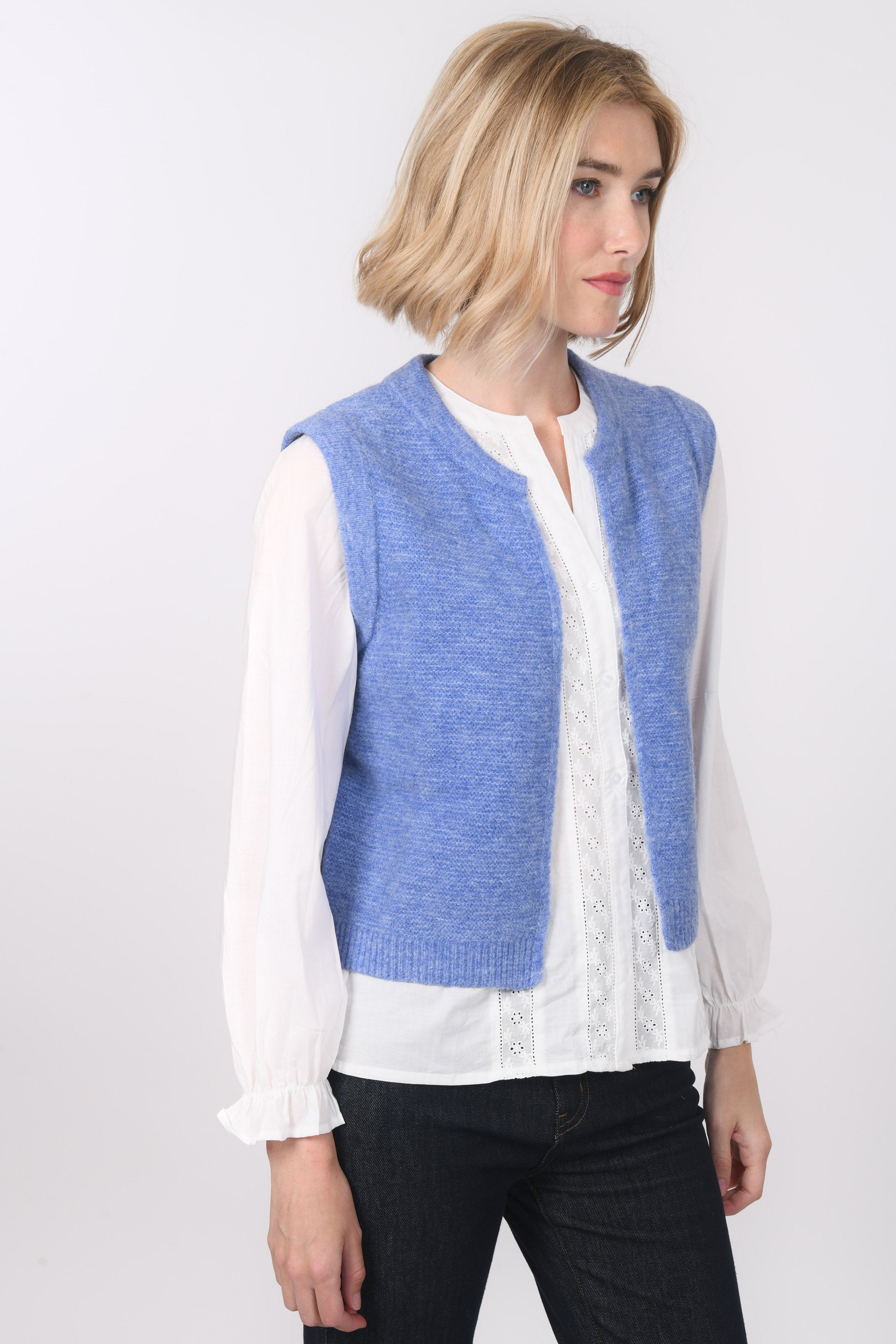GILET SANS MANCHE - BAMBI - PERVENCHE