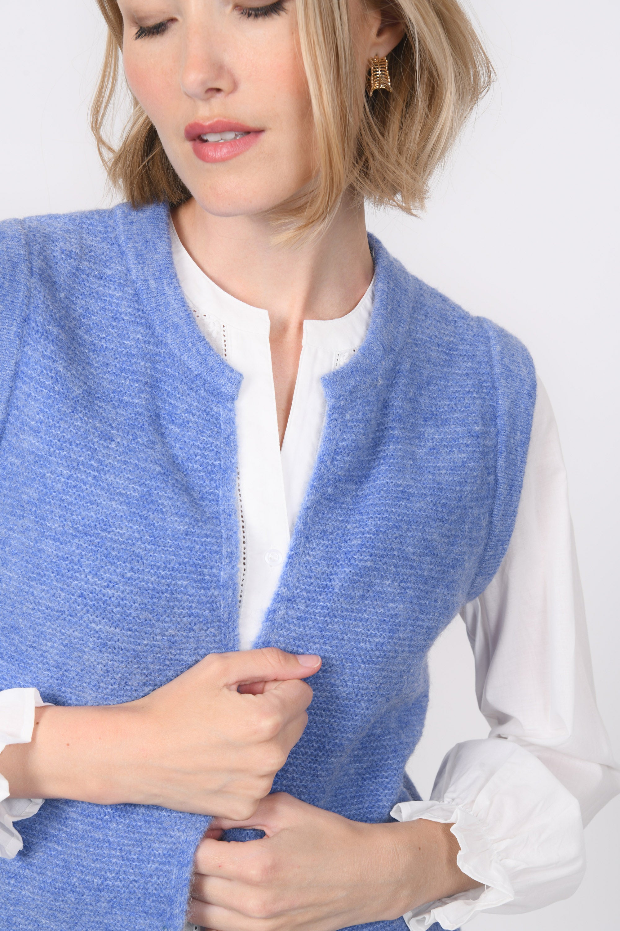 GILET SANS MANCHE - BAMBI - PERVENCHE