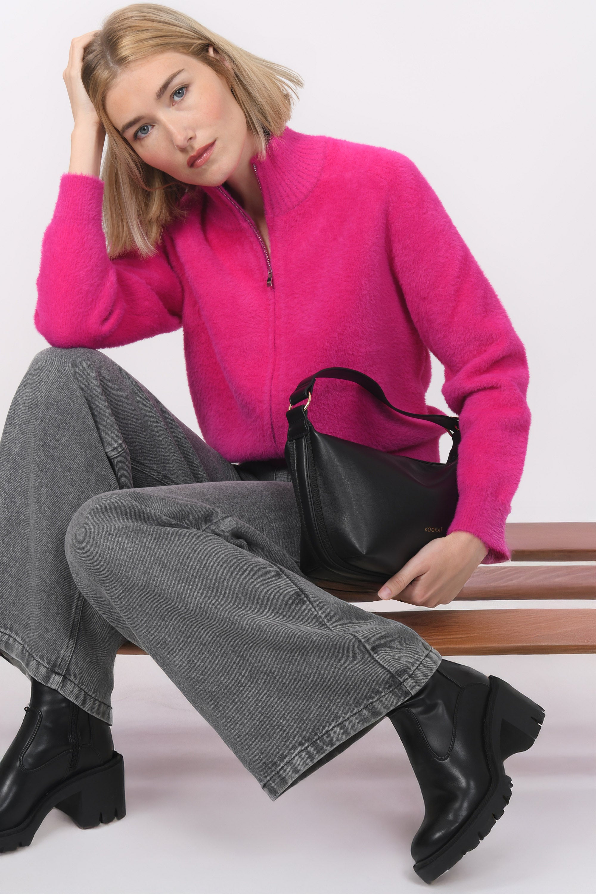 GILET - BELEN - FUSCHIA