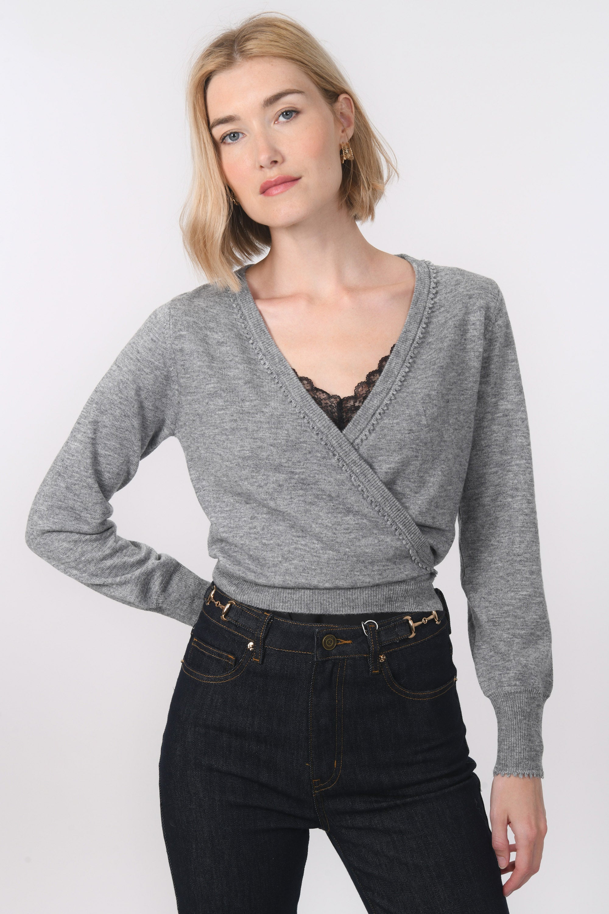 GILET CACHE COEUR - BACOT - GRIS