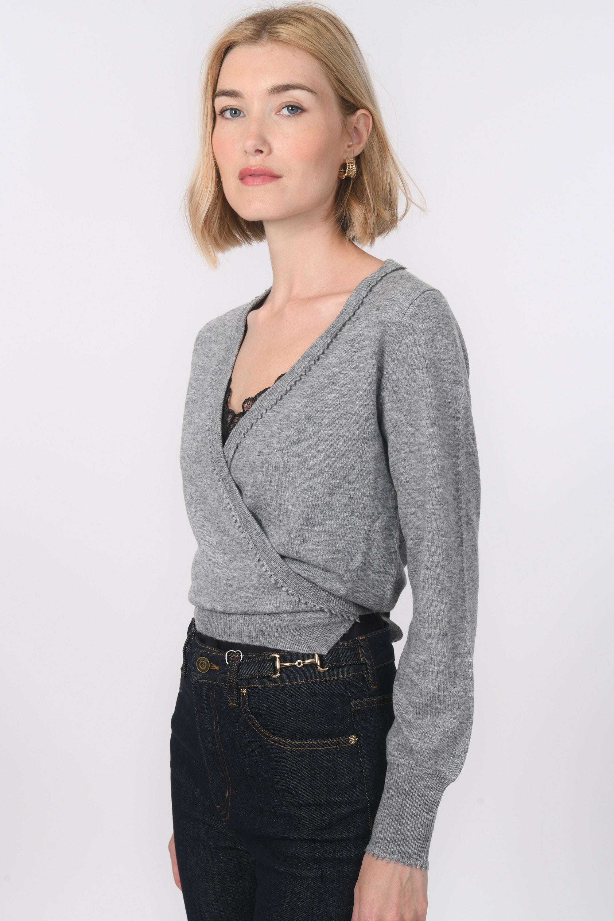 GILET CACHE COEUR - BACOT - GRIS