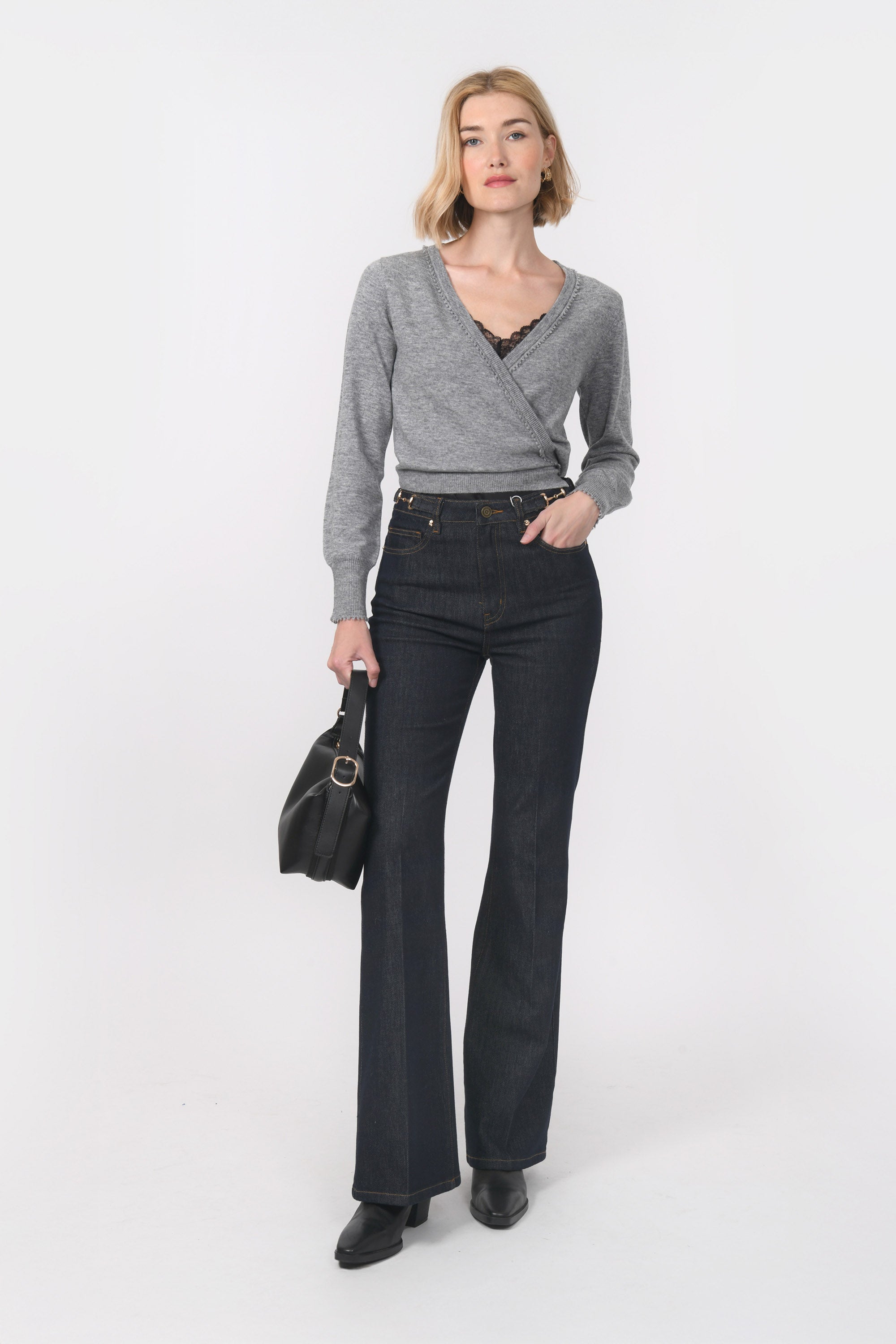 GILET CACHE COEUR - BACOT - GRIS