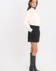 JUPE SHORT - BELLA - NOIR