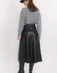 JUPE MIDI - BEVERLY - NOIR