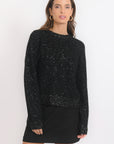 PULL - PAILLETTE - NOIR