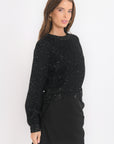PULL - PAILLETTE - NOIR