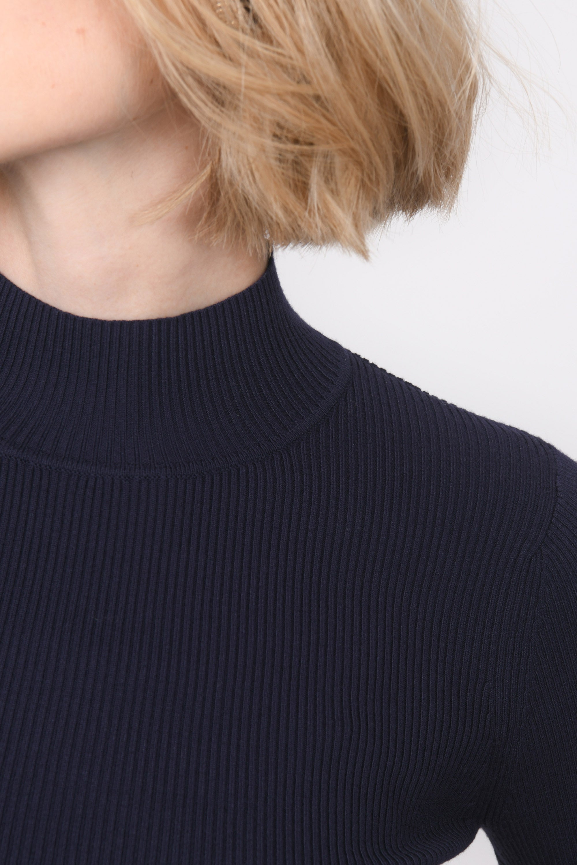 PULL COL MONTANT - BAYRON - MARINE