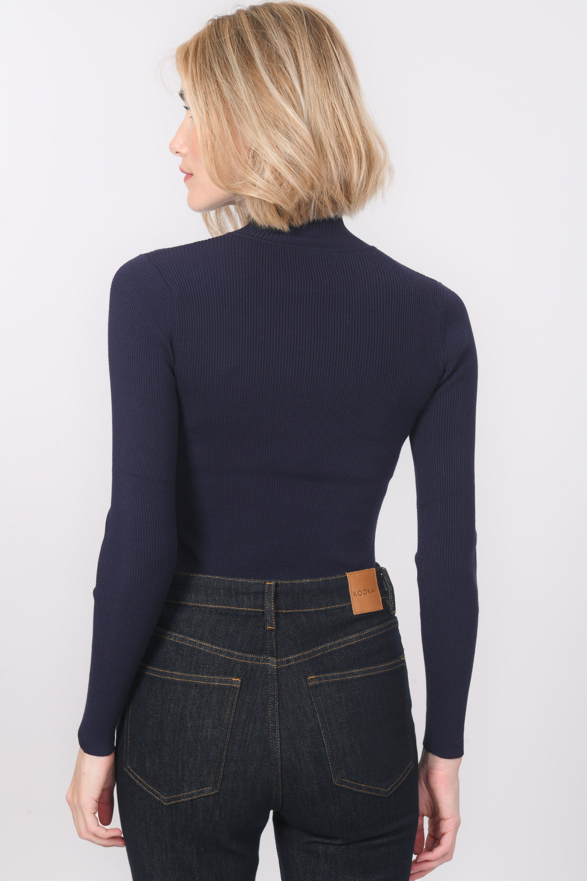 PULL COL MONTANT - BAYRON - MARINE